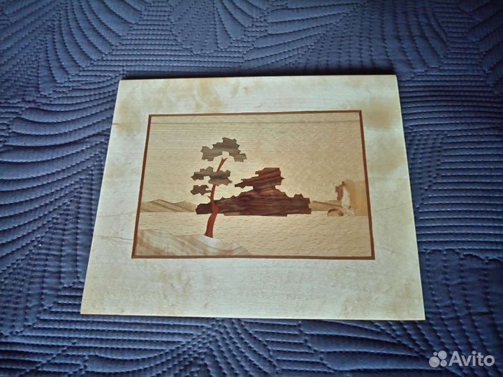 Картина панно из дерева