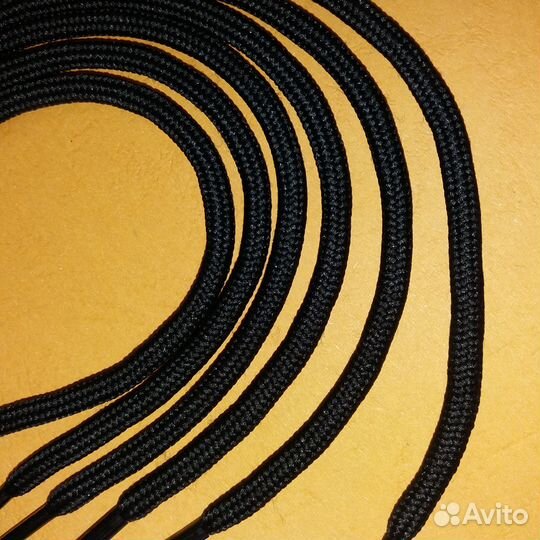 Шнурки для одежды/обуви черные 116 см (47пар/94шт)