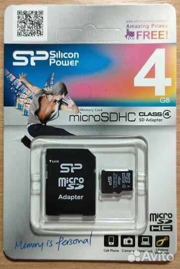 Карта памяти microSD 4Гб