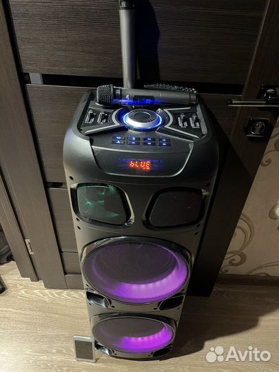 Колонка 1300w портативная с караоке