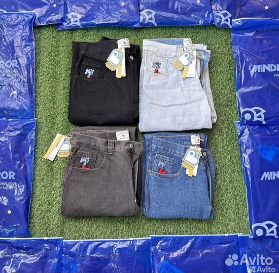 Джинсы Mind error голубые