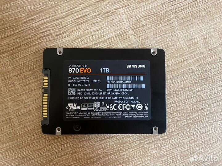Ssd Samsung 870 EVO 1tb