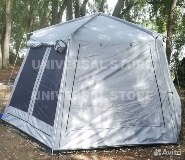 Шатер туристический с сеткой и юбкой металл каркас