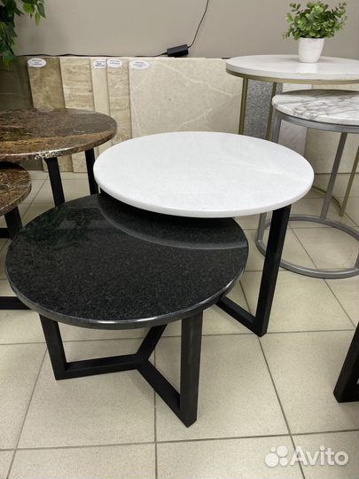 Столики из натурального камня. Мрамор. Гранит