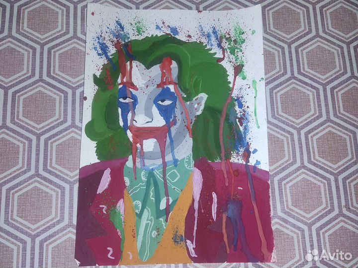 Картина. Гуашь. Джокер