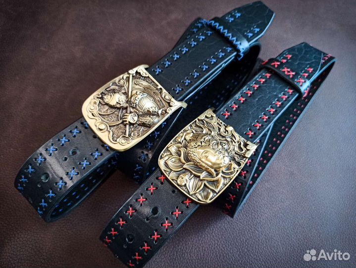 Ремень мужской Кожаный ручной работы