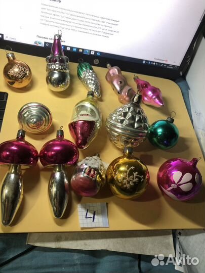 Елочные игрушки СССР 40-60 гг