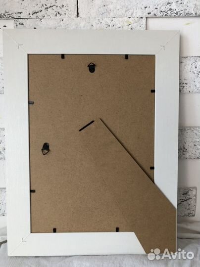 Картина в раме, акварель, ирис