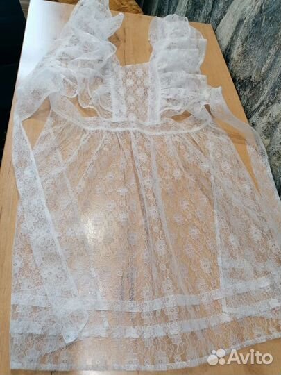 Белый школьный фартук