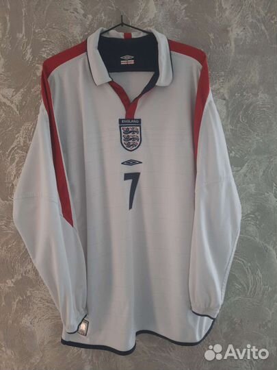 England national team 2004 home #7 Beckham