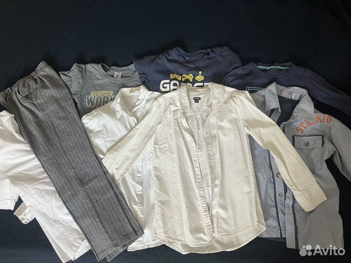 Вещи пакетом на мальчика 122 128