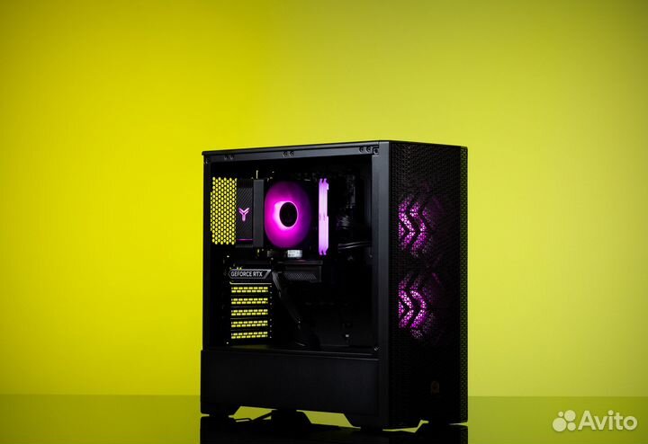Игровой пк chaotic device225 RTX 4060Ti 8GB NEW Ryzen 5 7600 Phanteks magniumgear NEO Air Black