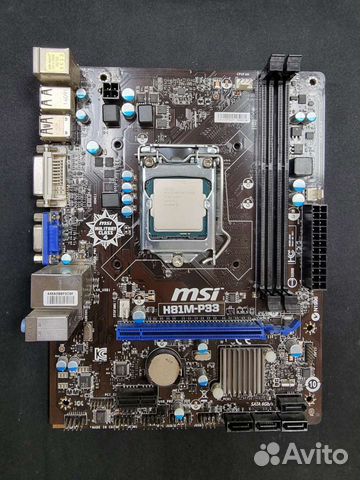 MB MSI H81M-P33 + CPU Pentium G3420 3.2Ghz