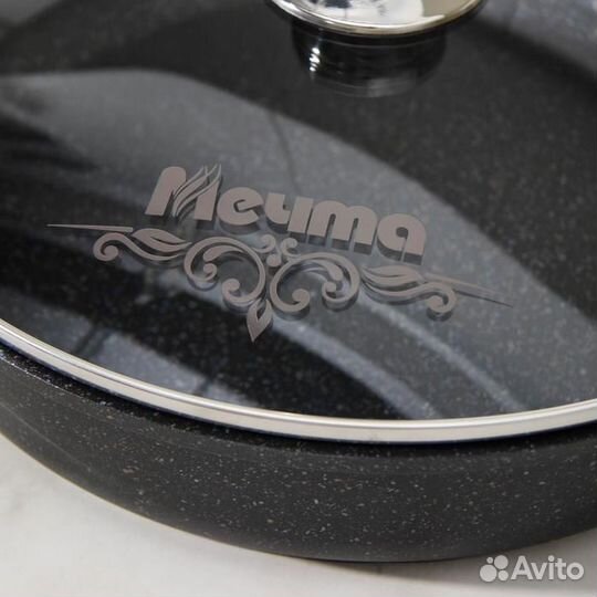 Сковорода «Гранит Star», d30 см, пластиковая ручка