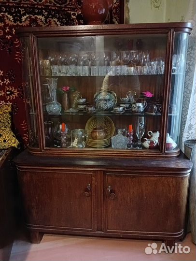 Винтажный буфет горка витрина ГДР