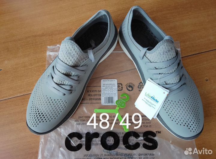 Новые кроссовки Crocs, Fila и др., оригинал, 47-48