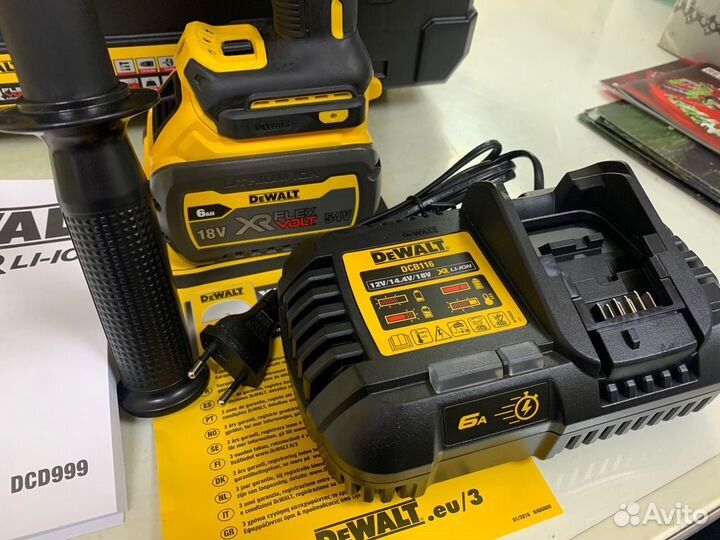 Мощный шуруповерт dewalt DCD999T1 (18В) комплект