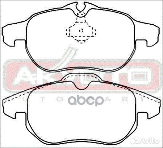 Колодки тормозные передние дисковые AKD-0325