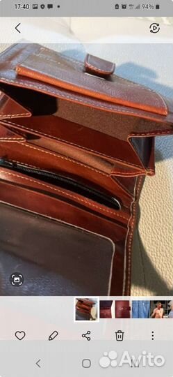 Кошелек унисекс из натуральной кожи