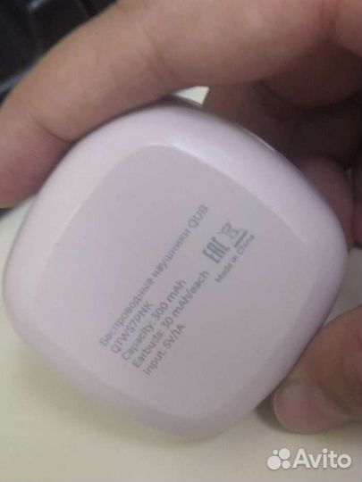 Наушники True wireless QUB qtws7PNK