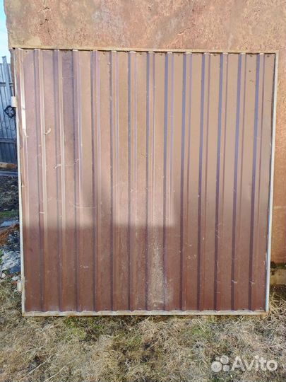 Ворота с калиткой распашные бу