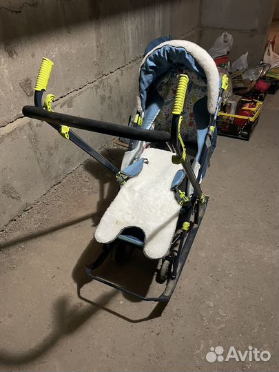 Детские санки коляска бу
