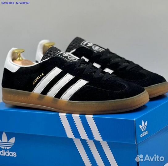 Кроссовки Adidas Gazelle Black (Арт.66844)