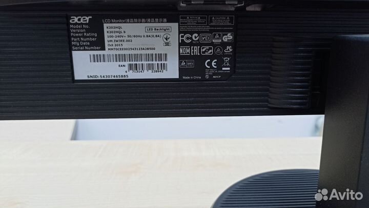 Монитор Acer K202HQL 19.5