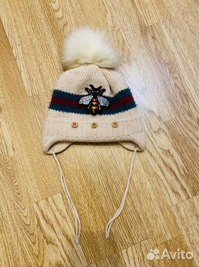 Шапка детская для девочки зимняя