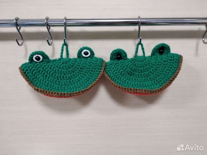 Прихватки для кухни вязанные