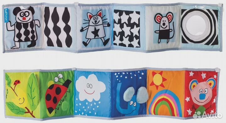 Развивающая книжка-игрушка с клипсами Taf Toys