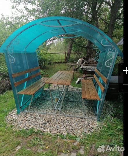 Беседка стол