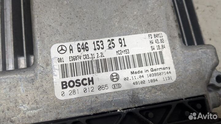 Блок управления двигателем Mercedes Vito W639