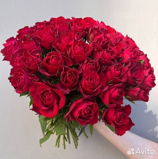 25 роз. Розы 40 см. Букеты. Доставка. Калининград