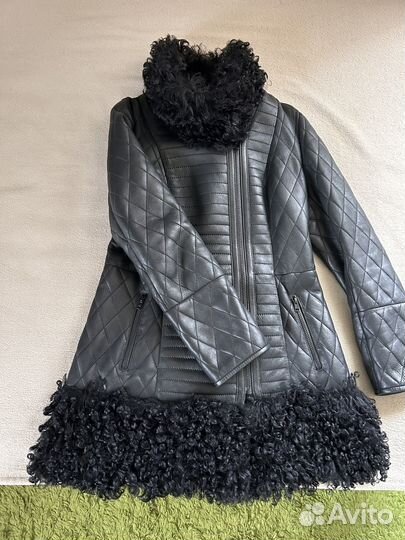 Женская кожаная дубленка 46 48