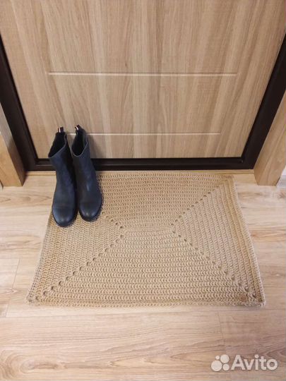 Придверный коврик из джута hand made