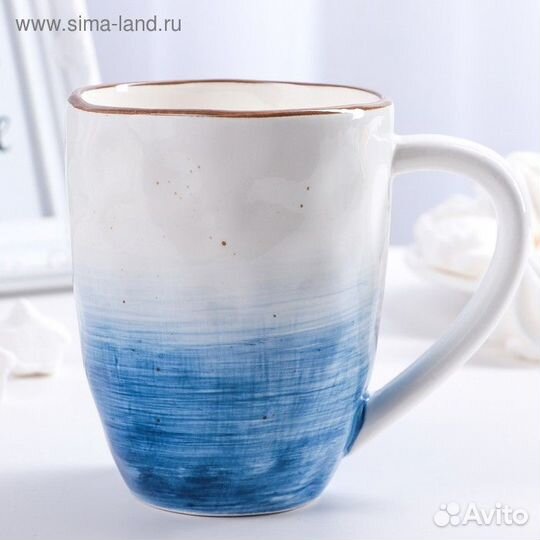 Кружка керамическая Доляна «Космос», 400 мл, цвет