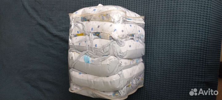 Бампер 6 подушек для детской кроватки