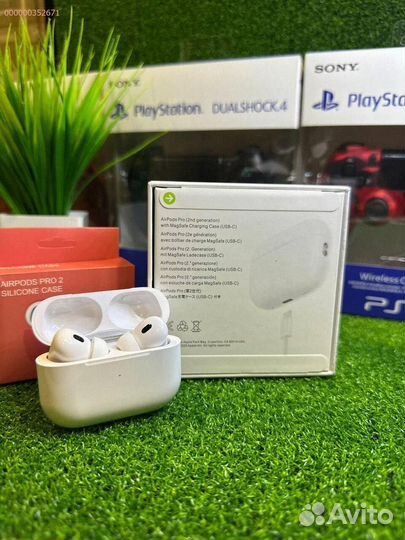 Airpods Pro 2 Gen. с гарантией и стильным чехлом