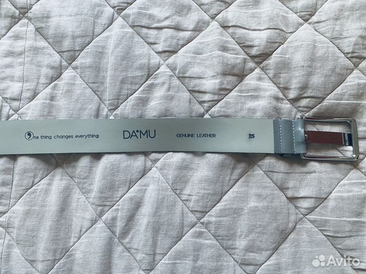 Ремень натуральная кожа 5 см damu