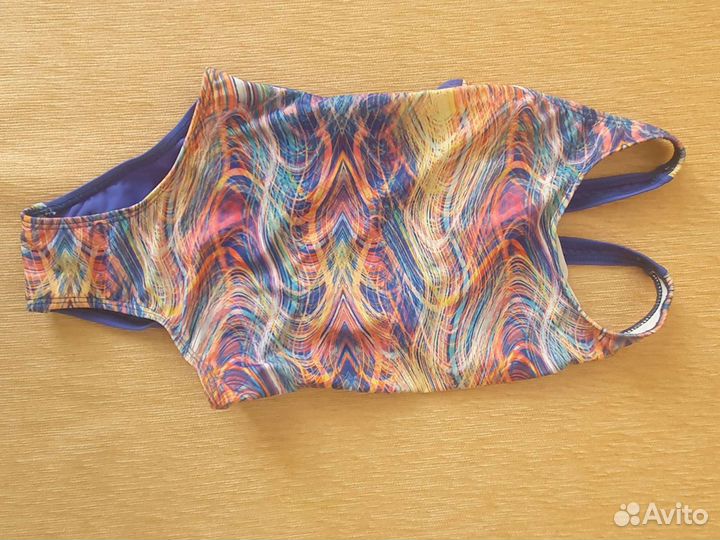 Купальник слитный детский, шапочка для плавания