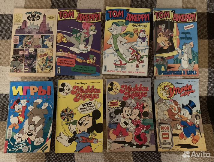 Винтажные комиксы Микки Маус, Муха, Утиные Истории