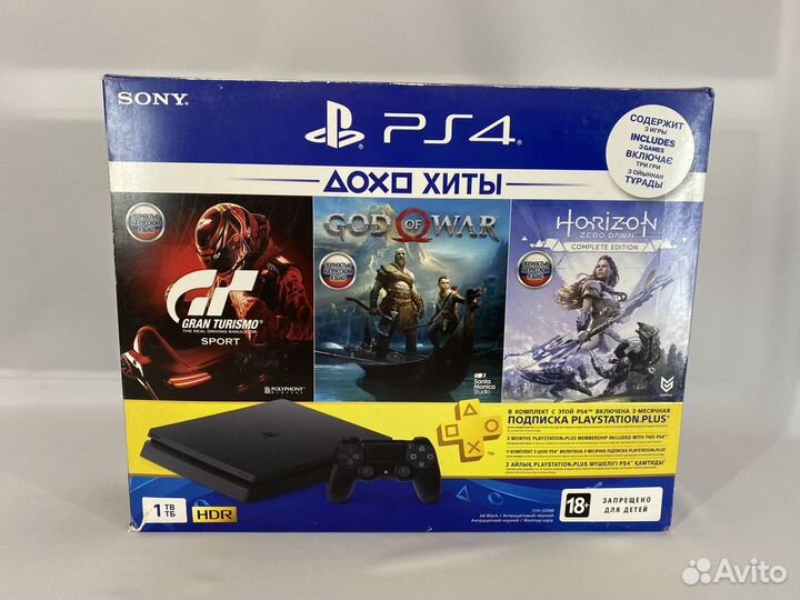 Игровая приставки ps4 slim 1tb