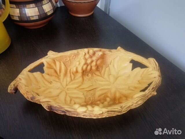 Фруктовница хлебница сухарница поднос виноград