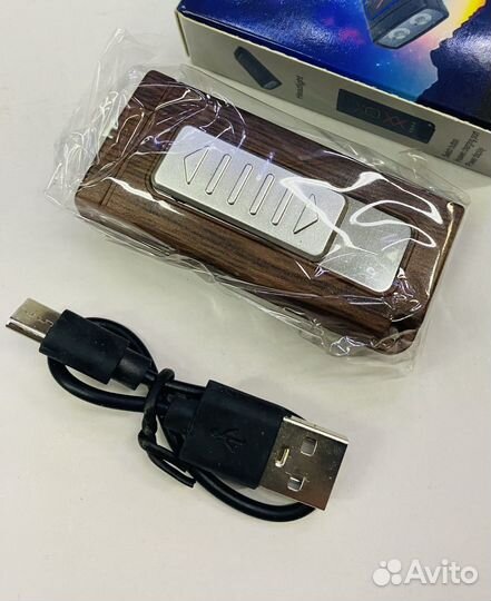 Зажигалка электронная с фонариком,USB