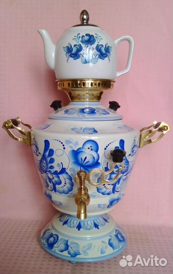 Самовар электрический с заварочным чайником