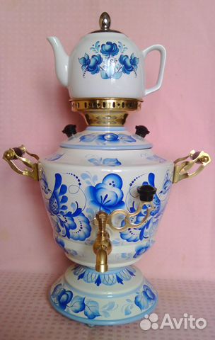 Самовар электрический с заварочным чайником