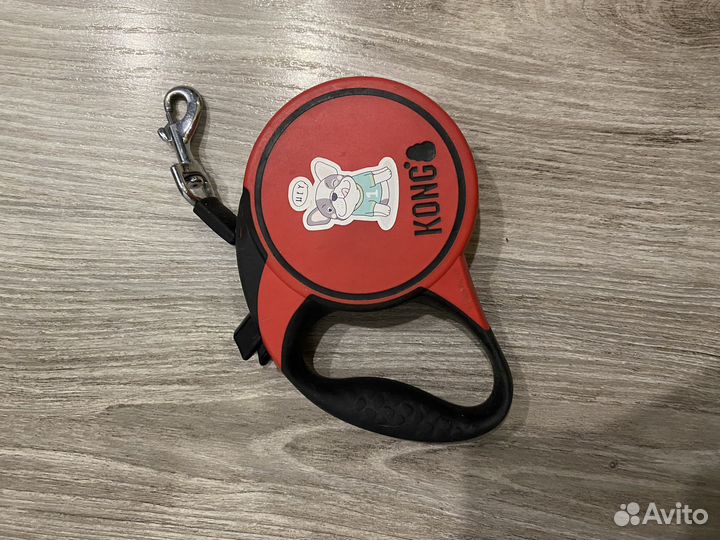 Рулетка kong Terrain красная лента 5м до 20кг