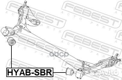Сайлентблок задней балки KIA RIO/hyundai solaris