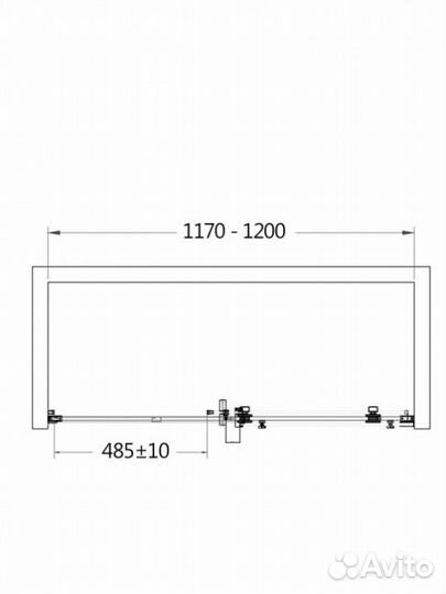 Душевая дверь aquame AQM4201F-12
